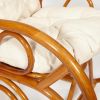 Кресло-качалка MILANO (разборная) - без подушки - ротанг top quality, 58x136x103 см, Cognac (коньяк) - 6