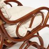 Кресло-качалка MILANO (разборная) - без подушки - ротанг top quality, 58x136x103 см, Pecan (орех) - 12