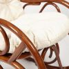 Кресло-качалка MILANO (разборная) - без подушки - ротанг top quality, 58x136x103 см, Pecan (орех) - 13