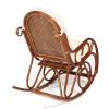 Кресло-качалка MILANO (разборная) - без подушки - ротанг top quality, 58x136x103 см, Pecan (орех) - 2