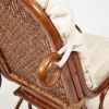 Кресло-качалка MILANO (разборная) - без подушки - ротанг top quality, 58x136x103 см, Pecan (орех) - 3