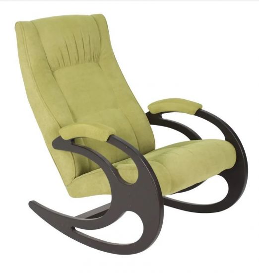 Кресло-качалка мод. 37 (Венге- Verona Aple green )