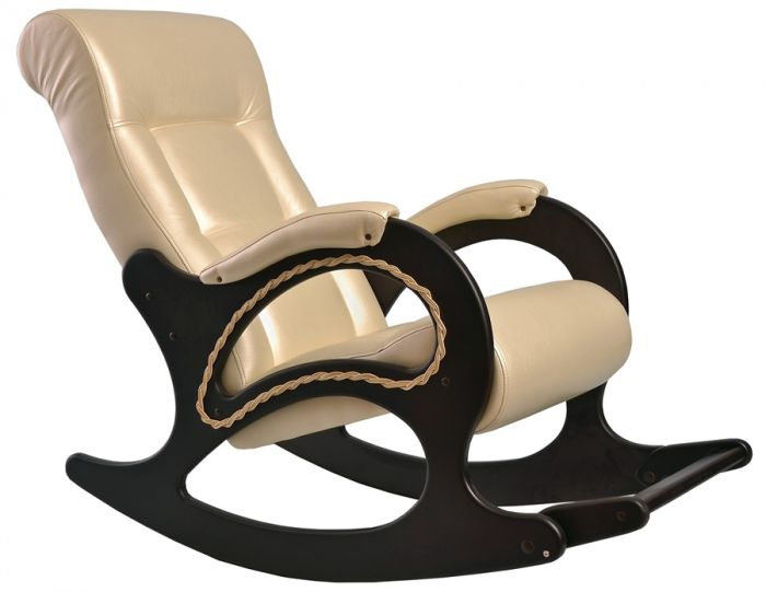 Кресло-качалка мод. 44 (Or. Perlam-106-Венге) Жемчужный
