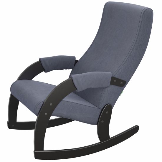 Кресло-качалка Модель 67М Ткань верона дэним блу, Каркас венге