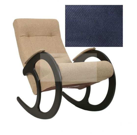 Кресло-качалка Модель №3 (Verona Denim blue-Венге)