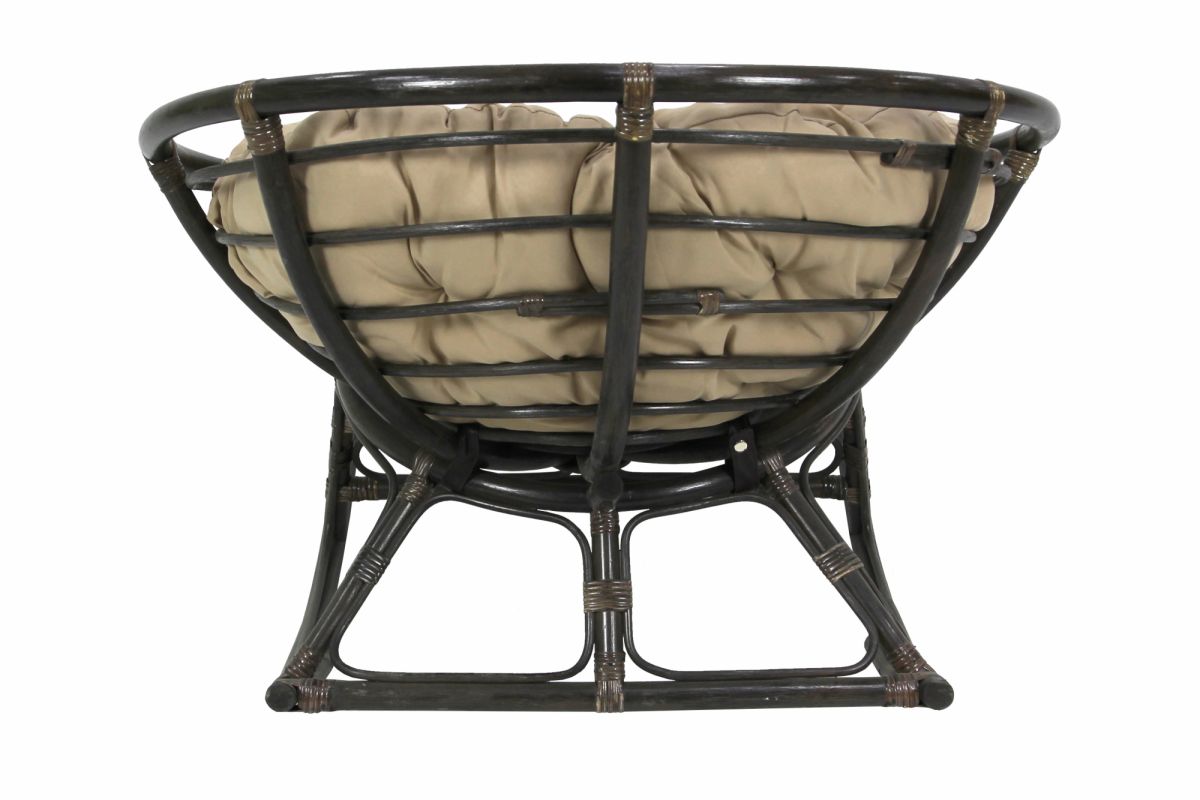 Кресло -качалка на полозьях Папасан Харли D110 арт.CV-20C 3 уп(1 уп корзина коньяч, 1 уп полозья, 1