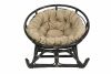 Кресло -качалка на полозьях Папасан Харли D110 арт.CV-20C 3 уп(1 уп корзина коньяч, 1 уп полозья, 1 - 9