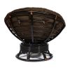 Кресло-качалка PAPASAN-ПАПАСАН w 23-01 B -с подушкой- 115х78х104 см, Antique brown (античный черно-к - 2