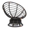 Кресло-качалка PAPASAN-ПАПАСАН w 23-01 B -с подушкой- 115х78х104 см, Antique brown (античный черно-к - 4