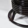 Кресло-качалка PAPASAN-ПАПАСАН w 23-01 B -с подушкой- 115х78х104 см, Antique brown (античный черно-к - 7