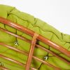 Кресло-качалка PAPASAN-ПАПАСАН w 23-01 B -с подушкой- 115х78х104 см, Pecan (орех), флок Олива, 23 - 14