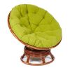 Кресло-качалка PAPASAN-ПАПАСАН w 23-01 B -с подушкой- 115х78х104 см, Pecan (орех), флок Олива, 23 - 5