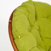 Кресло-качалка PAPASAN-ПАПАСАН w 23-01 B -с подушкой- 115х78х104 см, Pecan (орех), флок Олива, 23 - 9