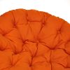 Кресло-качалка PAPASAN-ПАПАСАН w 23-01 B -с подушкой- 115х78х104 см, Pecan (орех), ткань Оранжевый, - 13