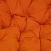 Кресло-качалка PAPASAN-ПАПАСАН w 23-01 B -с подушкой- 115х78х104 см, Pecan (орех), ткань Оранжевый, - 4