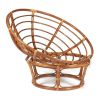 Кресло-качалка PAPASAN-ПАПАСАН w 23-01 B -с подушкой- 115х78х104 см, Pecan (орех), ткань Старт - 10