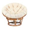 Кресло-качалка PAPASAN-ПАПАСАН w 23-01 B -с подушкой- 115х78х104 см, Pecan (орех), ткань Старт - 12