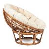 Кресло-качалка PAPASAN-ПАПАСАН w 23-01 B -с подушкой- 115х78х104 см, Pecan (орех), ткань Старт - 2