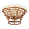 Кресло-качалка PAPASAN-ПАПАСАН w 23-01 B -с подушкой- 115х78х104 см, Pecan (орех), ткань Старт - 3