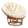 Кресло-качалка PAPASAN-ПАПАСАН w 23-01 B -с подушкой- 115х78х104 см, Pecan (орех), ткань Старт - 6
