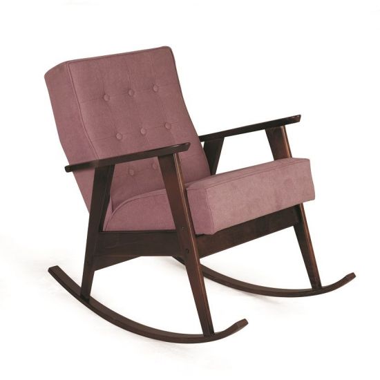 Кресло-качалка РЕТРО (темный тон - 08 - розовый)