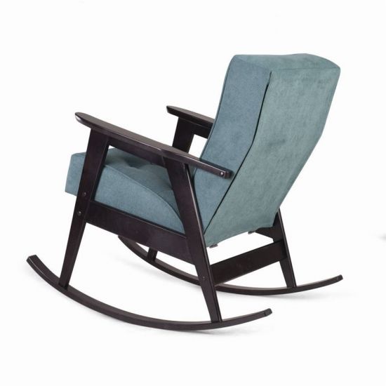 Кресло-качалка РЕТРО (венге - RS 29 - бирюзовый)