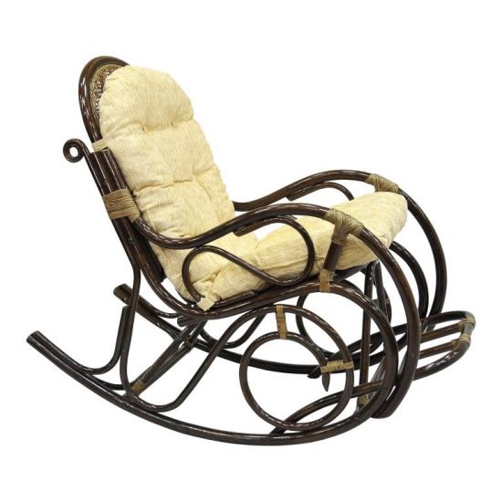 Кресло-качалка с подножкой, 05-11 Б (подушка рогожка)