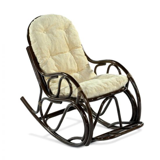 Кресло-качалка с подножкой, 05-17 Б (подушка шенилл)