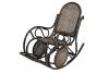 Кресло -качалка Сантьяго арт.CV-SB10 (1кор.+мягк.эл.) каркас коричневый, сиденье бежевое) - 4