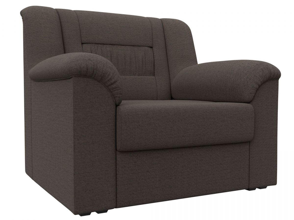 125055 Кресло Карелия | рогожка | амур коричневый