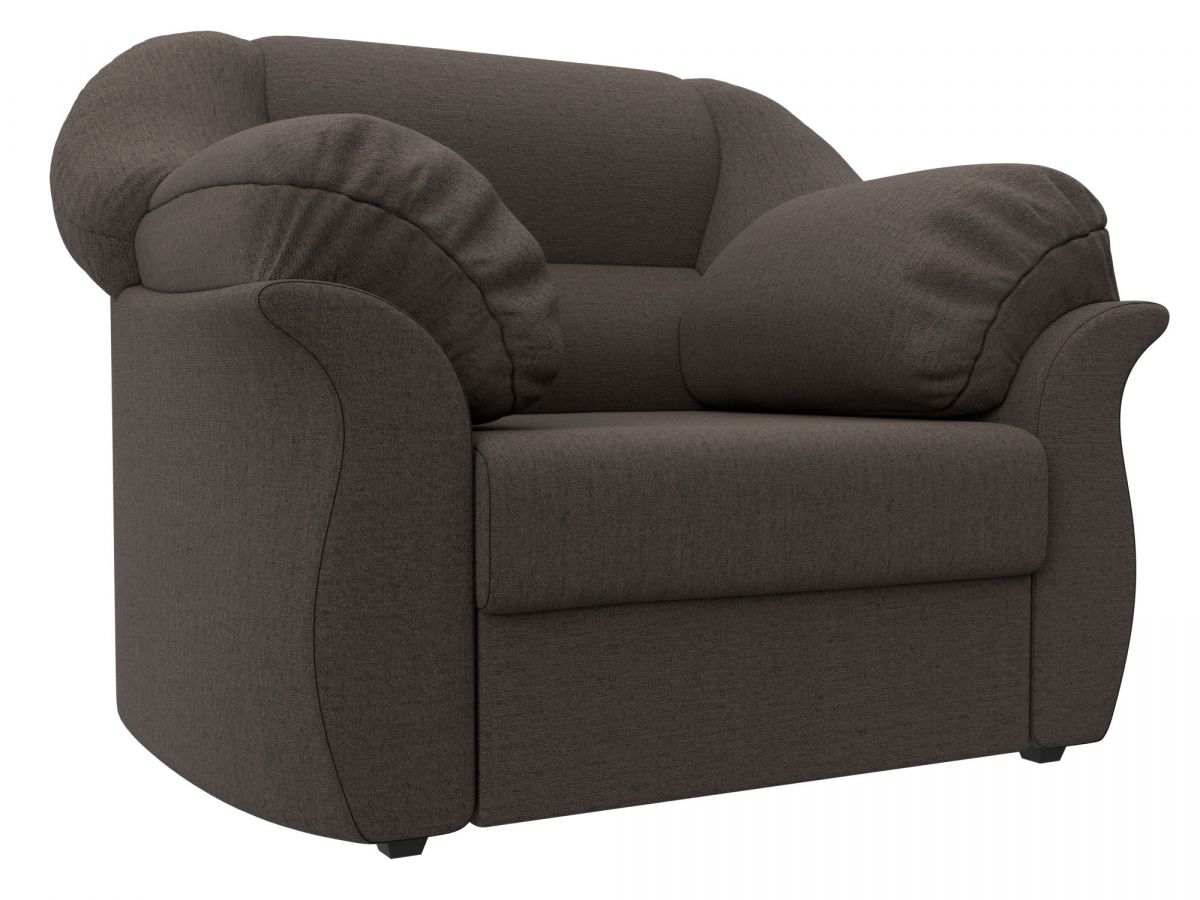 125059 Кресло Карнелла | рогожка | амур коричневый