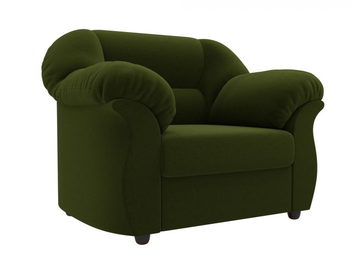 105841 Кресло Карнелла | Микровельвет | Зеленый