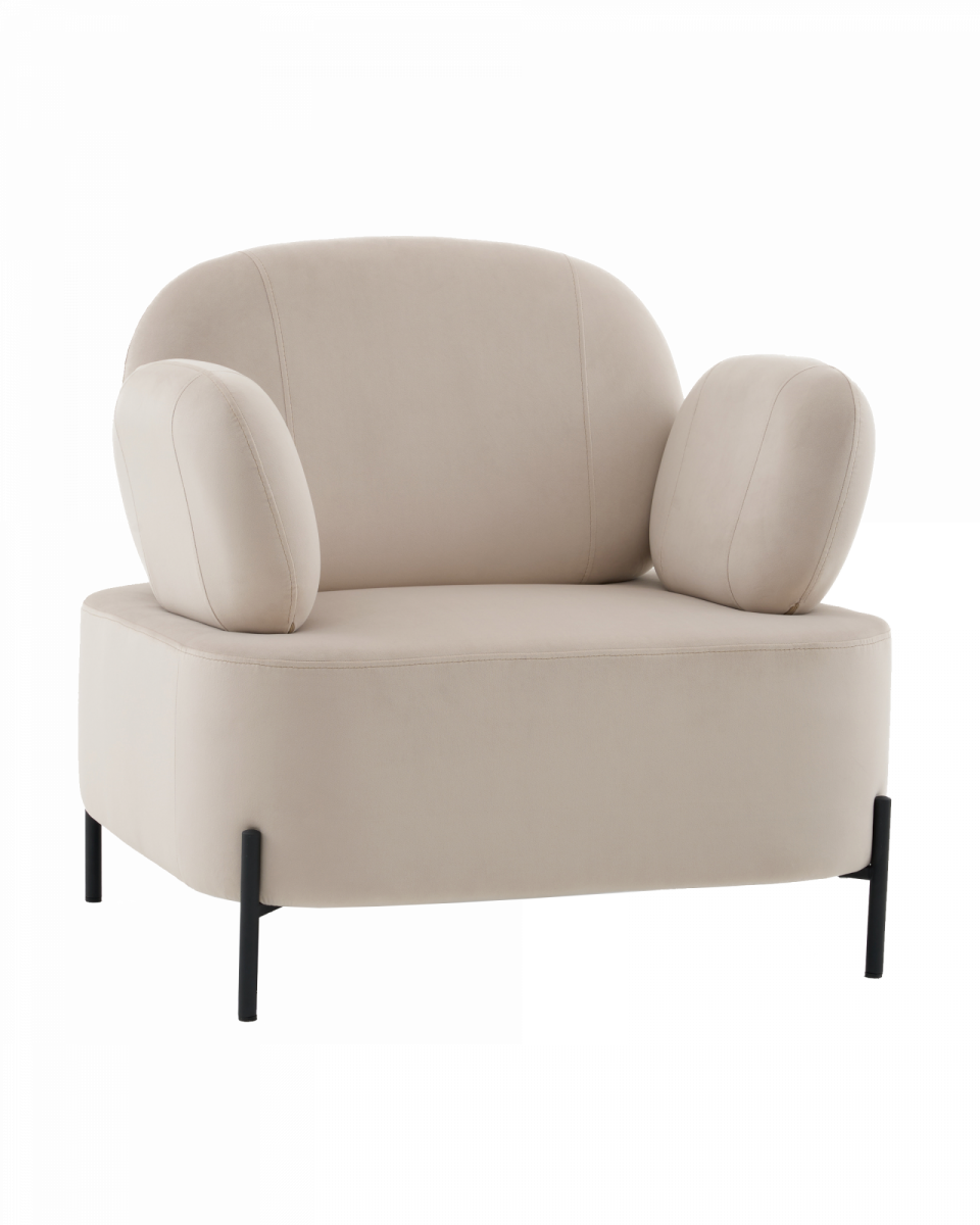 Кресло Кэнди велюр бежевый