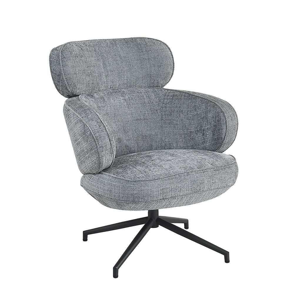 Кресло KING серый, шенилл