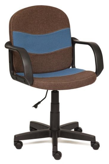 Кресло BAGGI ткань, коричневый-синий, 3М7-147-С24