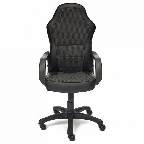 Кресло KAPPA кож-зам-ткань, черный-серый, 36-6-3Т-02