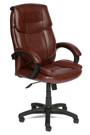Кресло OREON кож-зам, коричневый-коричневый перфорированный, 2 TONE-2 TONE -06