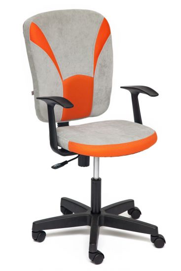 Кресло OSTIN ткань, серый-оранжевый, Мираж грей-TW-07