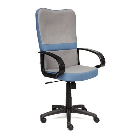 Кресло компьютерное СН757 серый+синий (С27-С24)