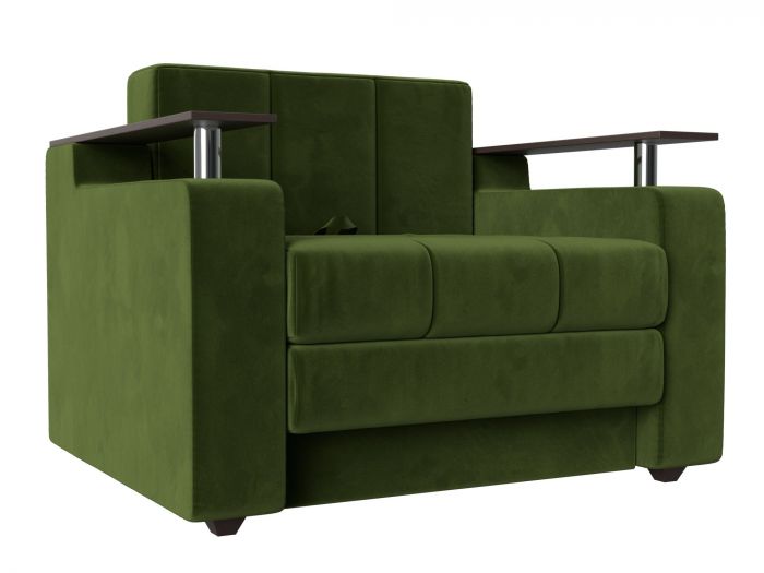 120452 Кресло-кровать Мираж | Микровельвет | Зеленый