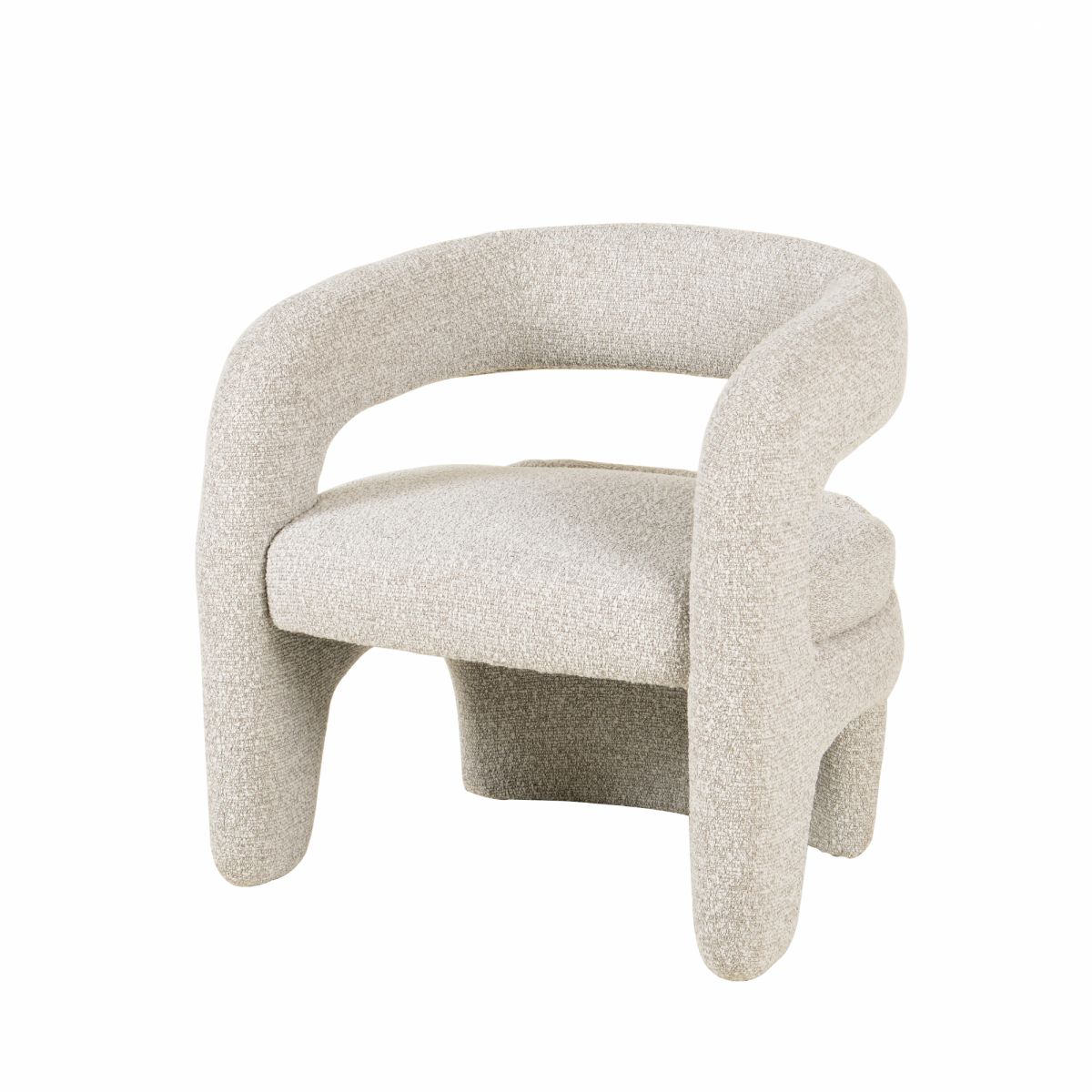 Кресло лаунж Bones серебристый