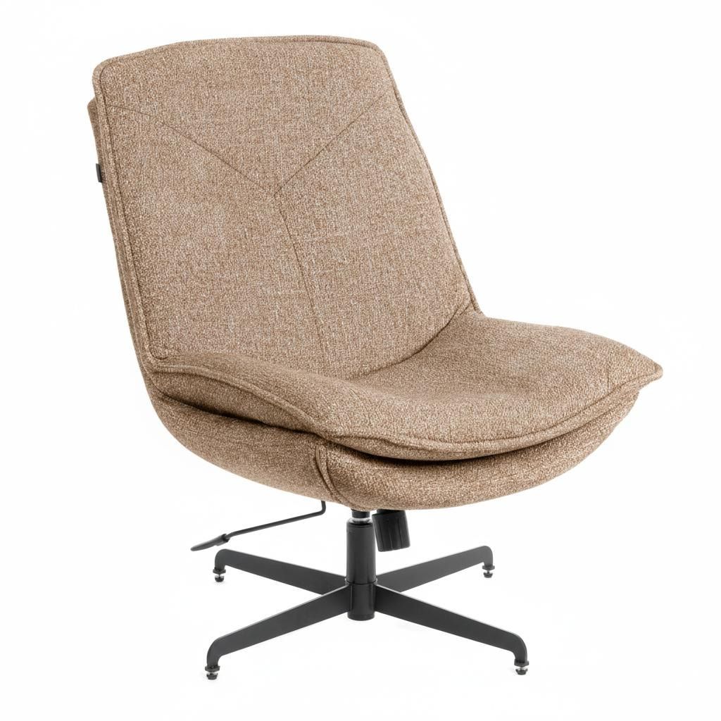 Кресло лаунж Cosmo велюр-букле, VT shape latte