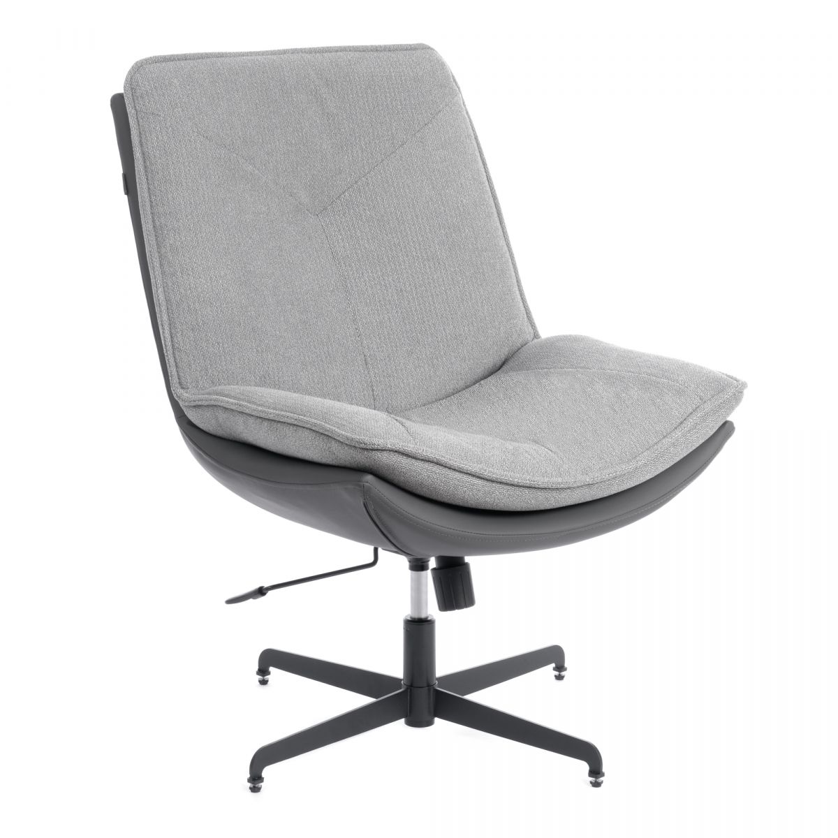 Кресло лаунж Cosmo велюр-букле, VT shape silver