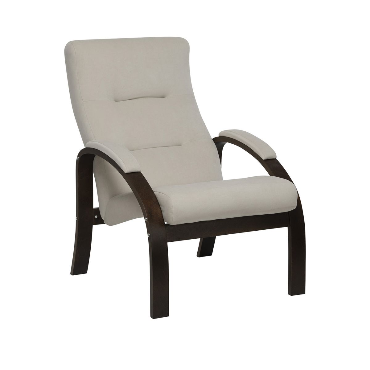 Кресло Leset Лион NEW, Орех текстура, Bingo 02 (бежевый)