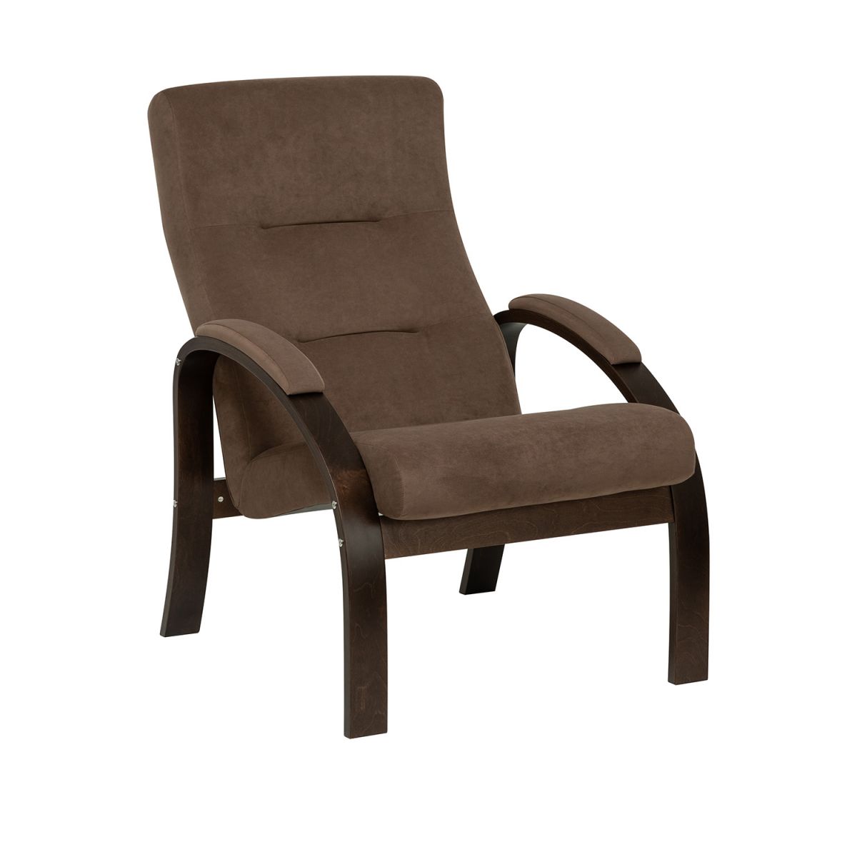 Кресло Leset Лион NEW, Орех текстура, Bingo 07 (коричневый)