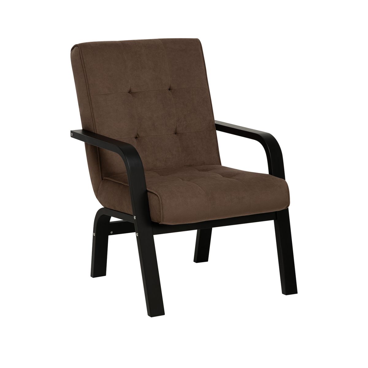 Кресло Leset Модена NEW, Венге, Bingo 07 (коричневый), кант Bingo 07 (коричневый)