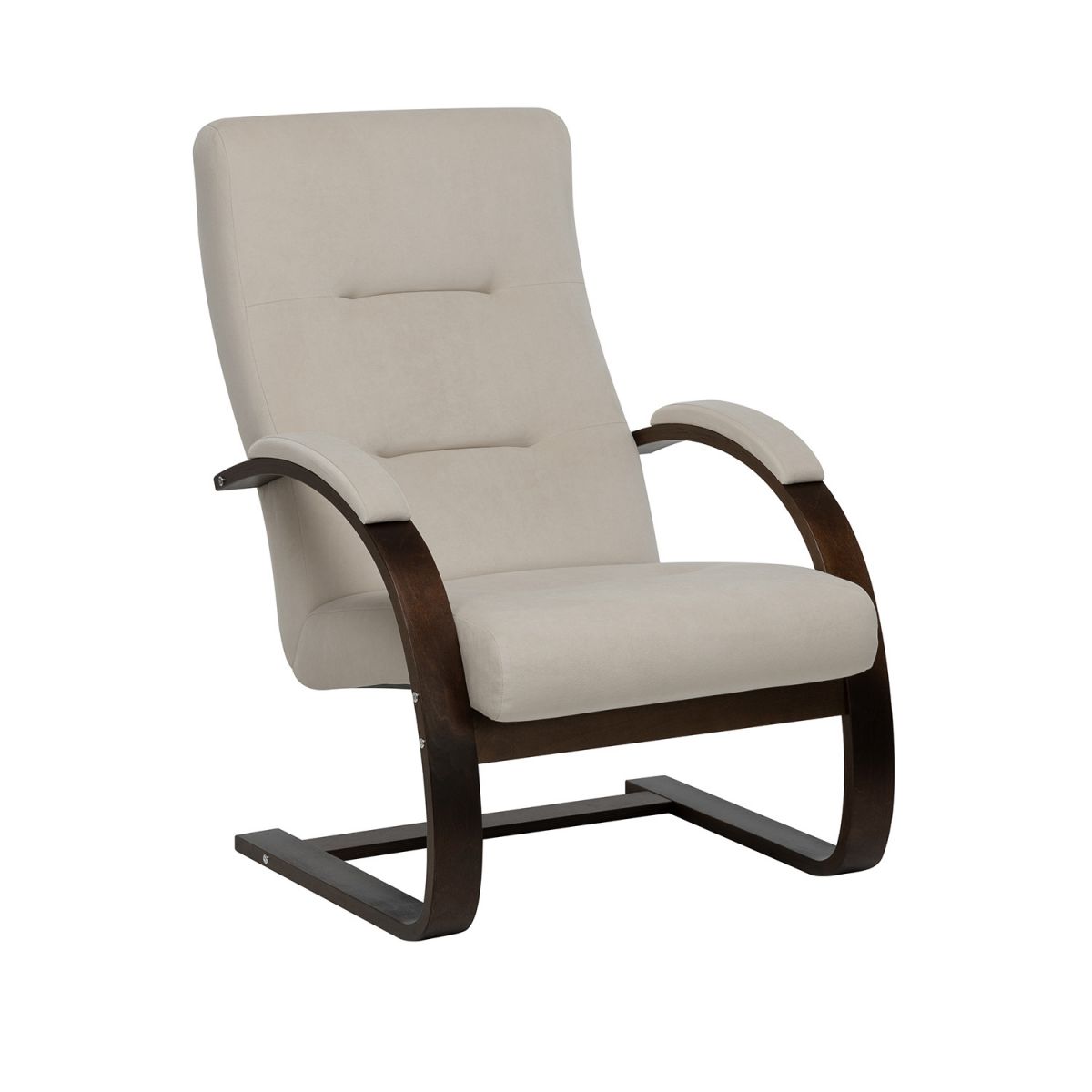 Кресло Leset Монэ NEW, Орех текстура, Bingo 02 (бежевый)