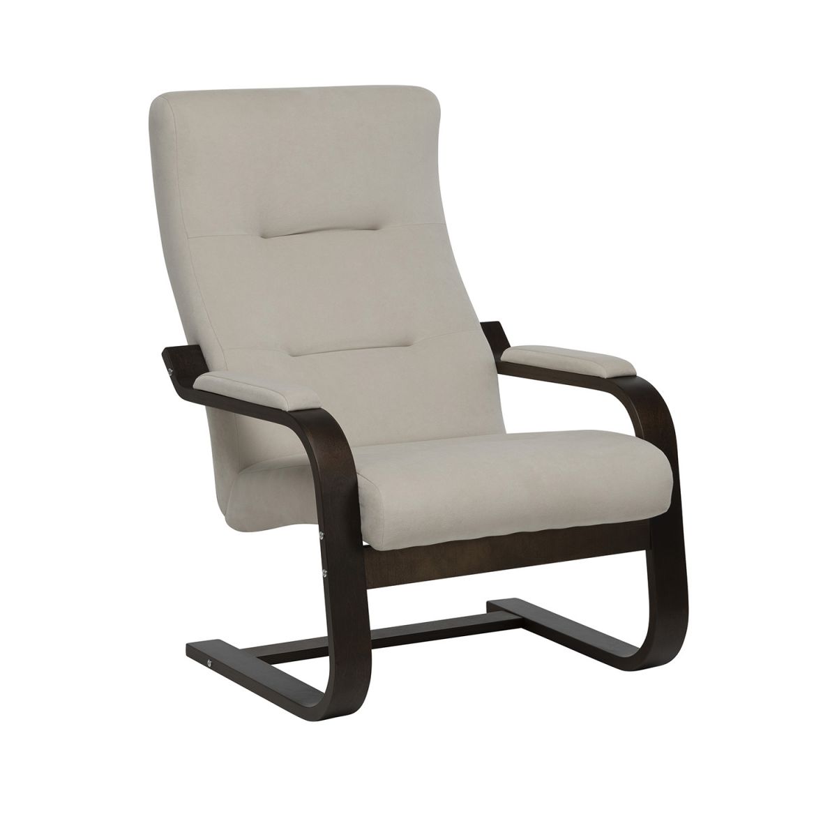 Кресло Leset Оскар NEW, Орех текстура, Bingo 02 (бежевый)