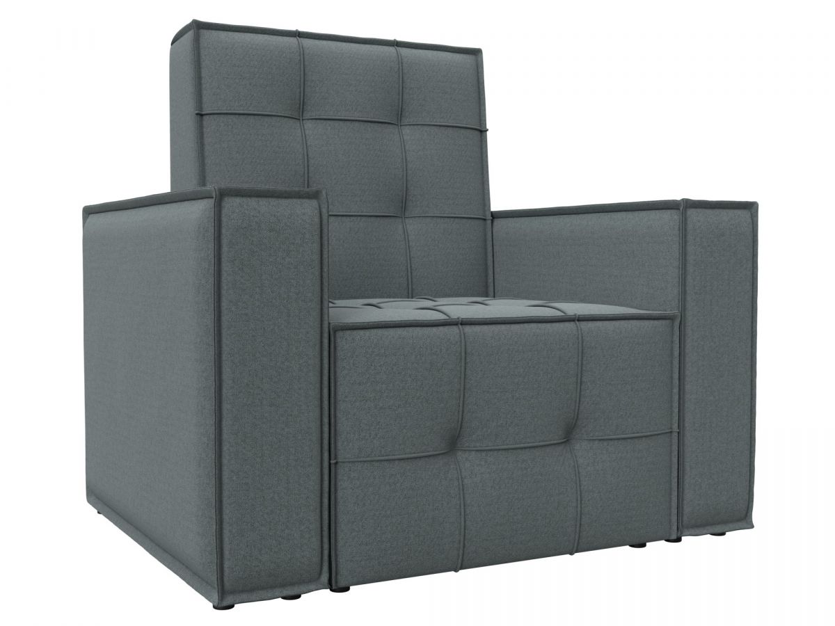 132287 Кресло Лига-067 | рогожка | амур 07 серый