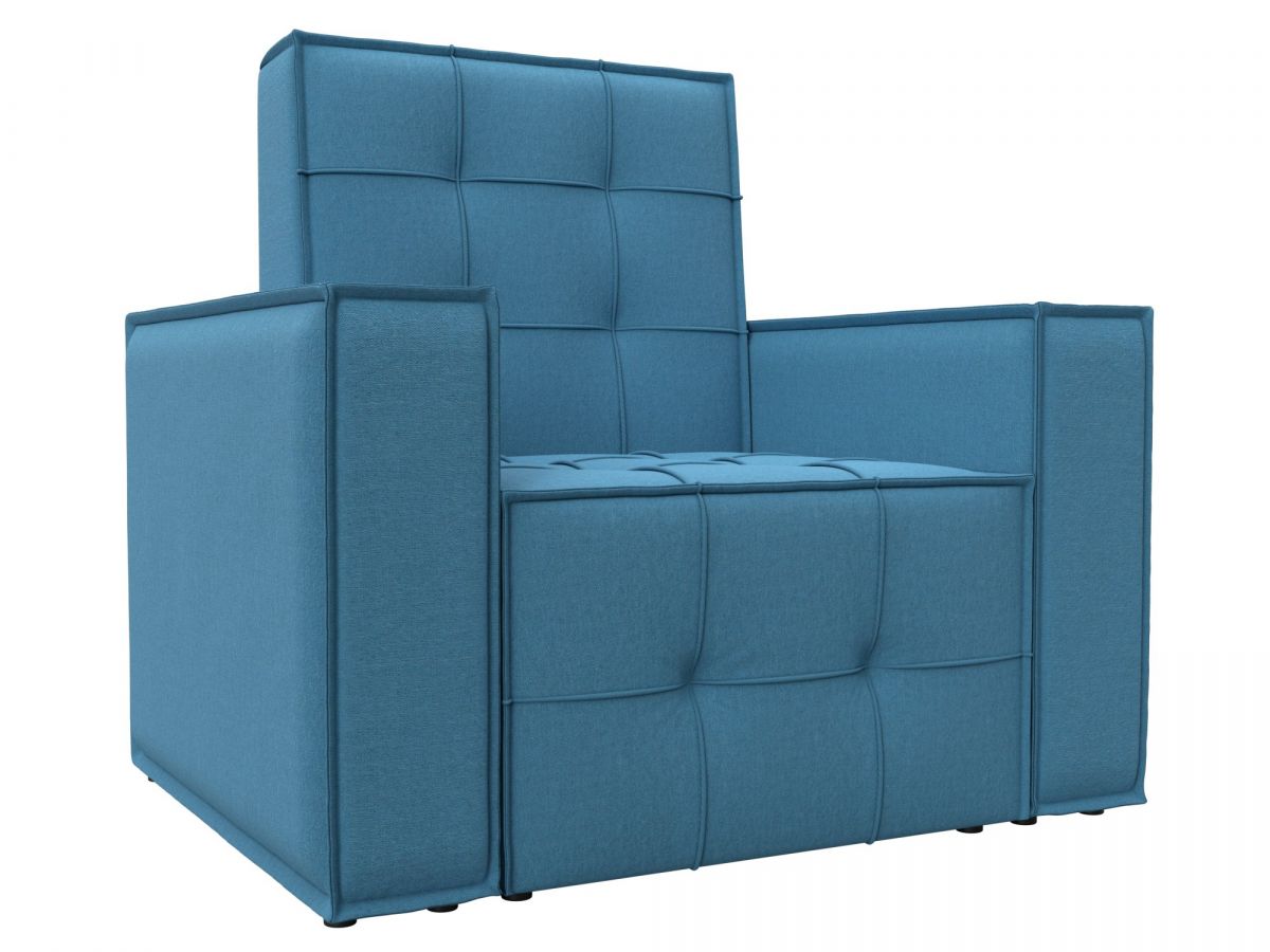 132288 Кресло Лига-067 | рогожка | амур 10 голубой